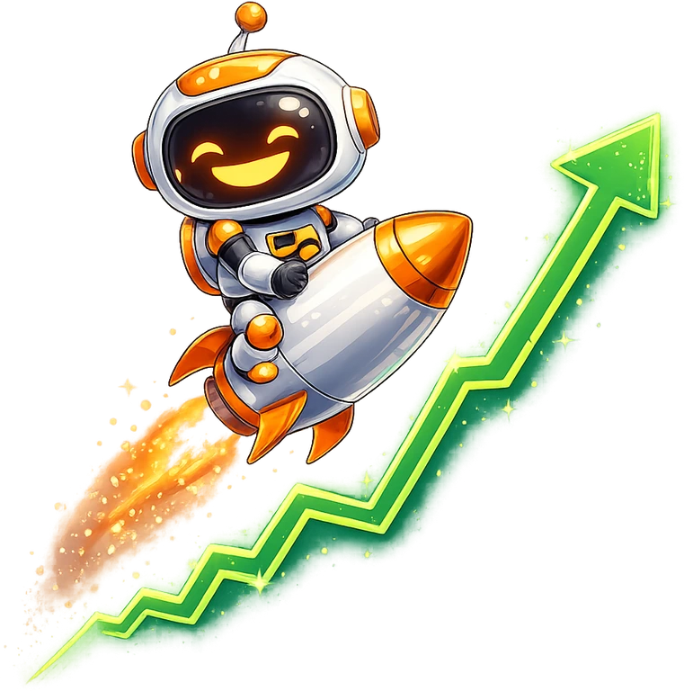 iRankNow mascot riding a rocket up a rising growth chart